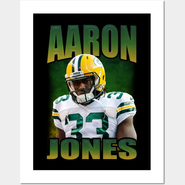 Aaron Jones Bootleg Wall Art by hackercyberattackactivity